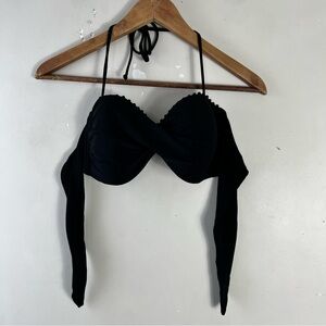 Robin Piccone Size Large Black Swim Bikini Top